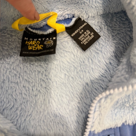 Mountain Hard Wear Sherpa Fleece Jacket Women’s S Blue Zip Up Soft Warm - Picture 2 of 3